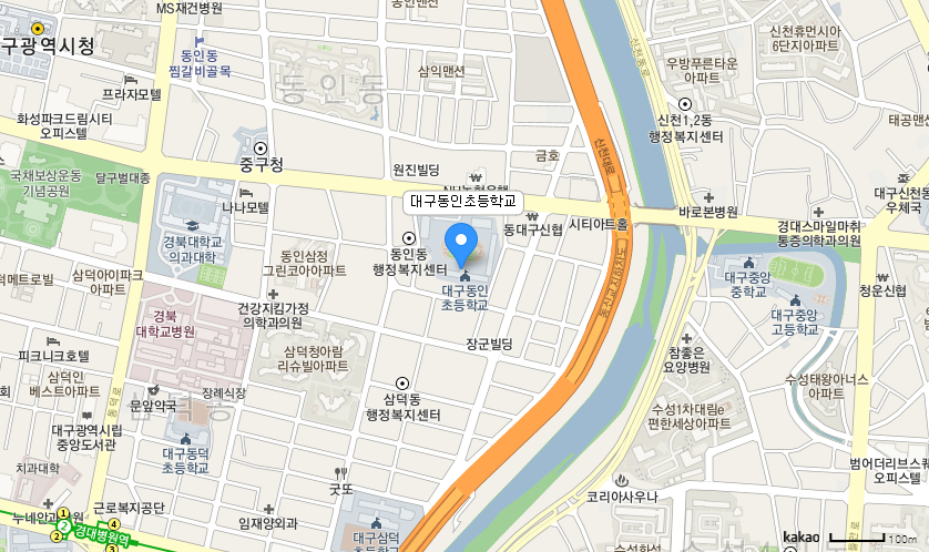 학교 찾아오시는 길 지도